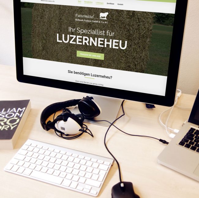 Webdesign Luzerneheu Schreibtisch