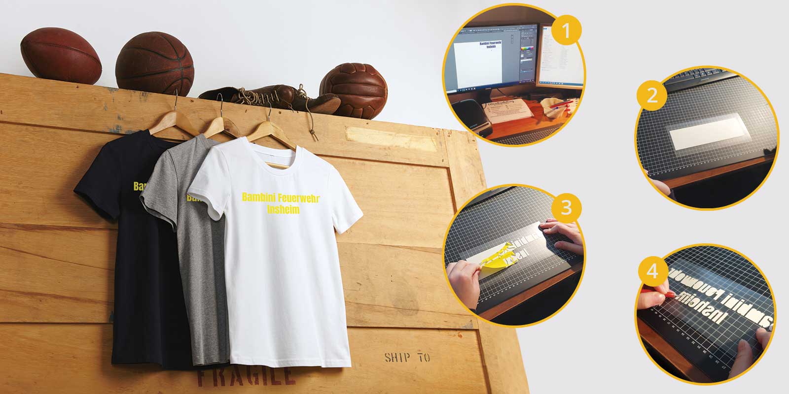 Erstellung der Druckvorlage für bedruckte Textilien