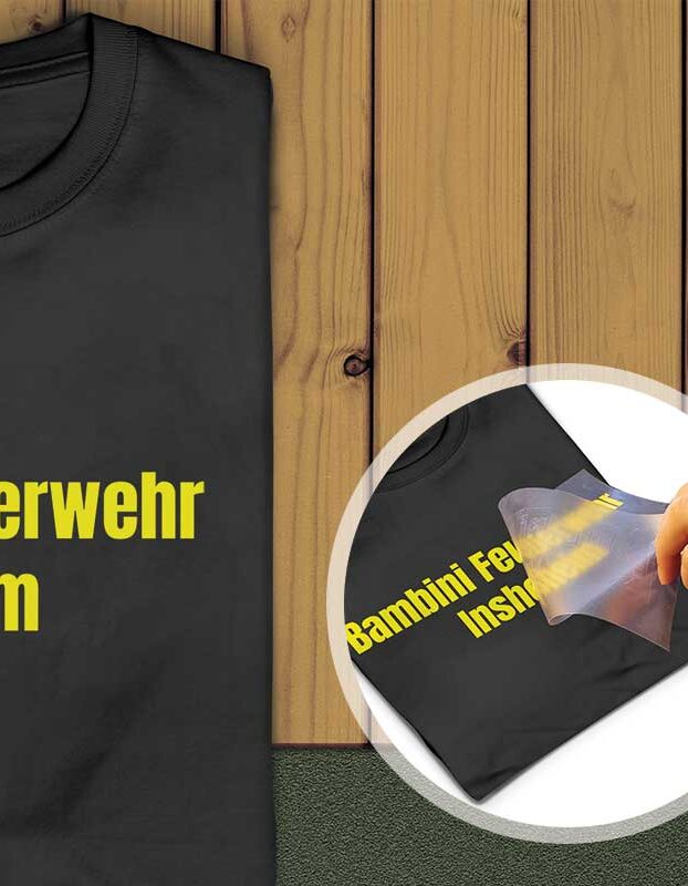 Produktion von einem T-Shirt mit Druck