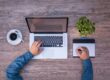 Webdesign Trends 2026 - Modernes Laptop Workspace