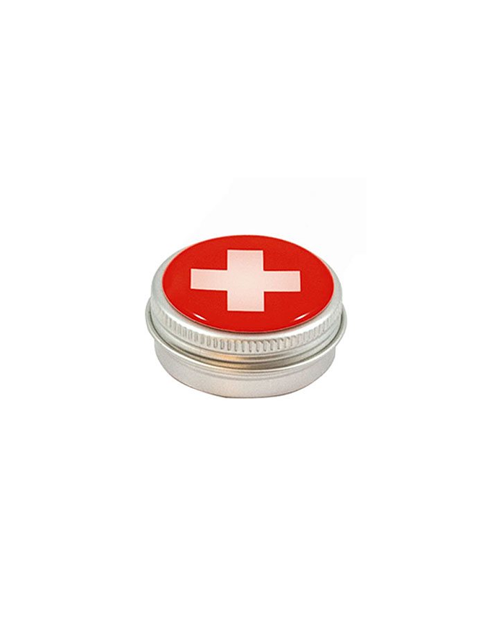 Lippenpflege Alu-Dose Doming mit Logo als Werbeartikel