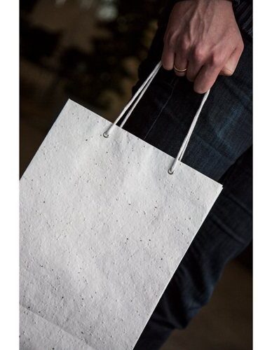Samenpapiertasche klein mit Logo als Werbeartikel