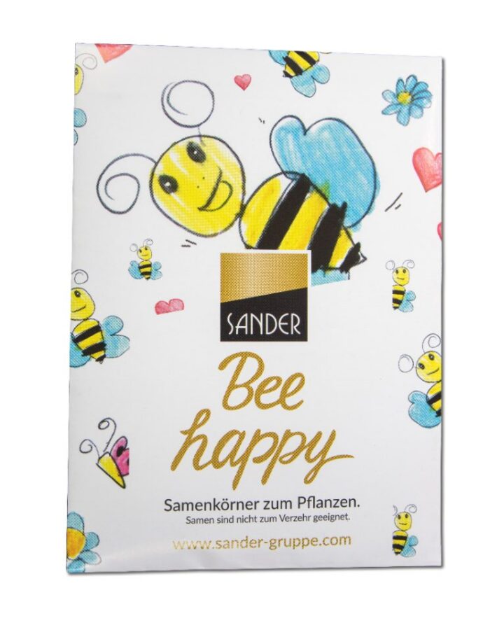 Samentütchen klein mit Logo als Werbeartikel